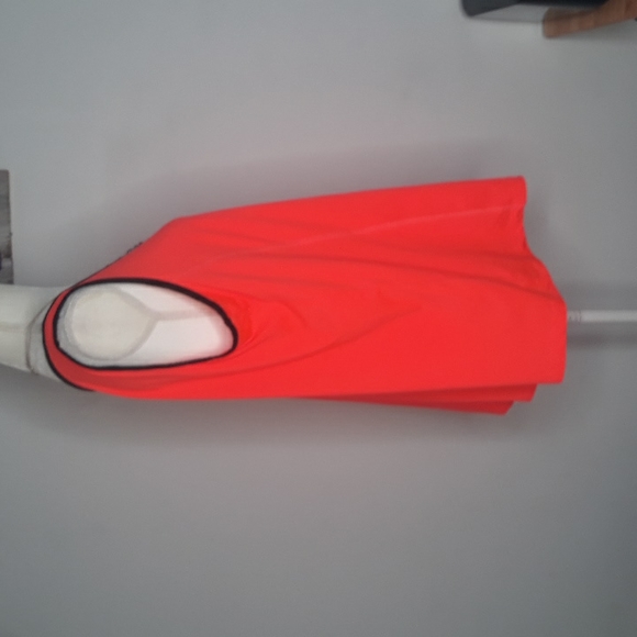 Full Beauty Sports neon orange and black tank top - Picture 3 of 8